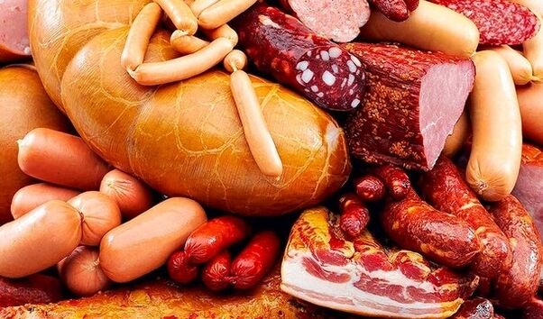 sausages as a harmful product for potency